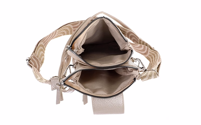 Champagne crossbody en telefoontasje Horton - I'm Dutch