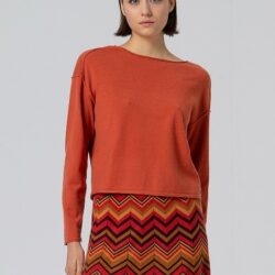 Sweater oversized model ronde hals Tile WNT25 - Surkana