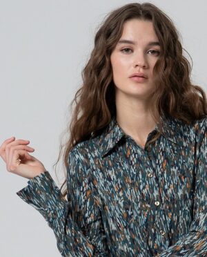 Blouse Petrol Blue WNT25 - Surkana