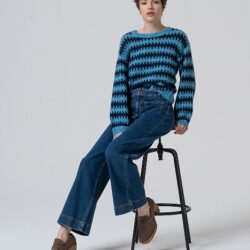 Broek Wide Leg Jeans Indigo WNT25 - Surkana