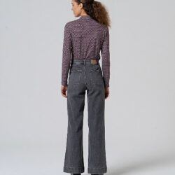 Broek Wide Leg Jeans Grey WNT25 - Surkana