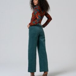 Broek Flared met opgestikte zakken Steel Blue WNT25 - Surkana