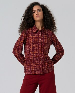 Blouse Maroon WNT25 - Surkana