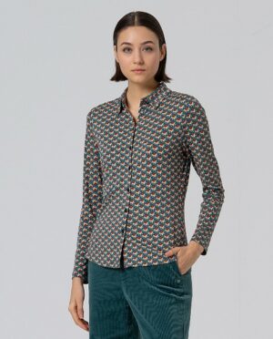 Blouse Bottle Green WNT25 - Surkana