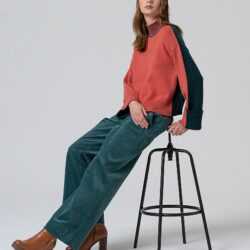 Sweater met col contrasterende kleuren WNT25 - Surkana