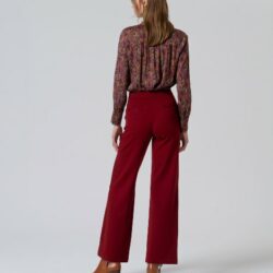 Broek Straight English Red