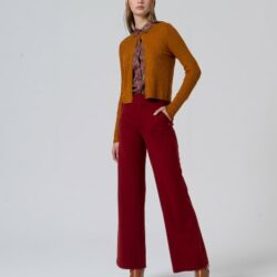 Broek Straight English Red
