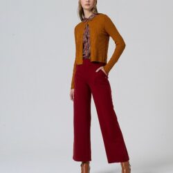 Broek Straight English Red
