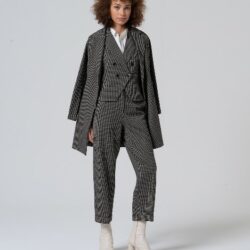 Gilet Houndstooth Black WNT25 - Surkana