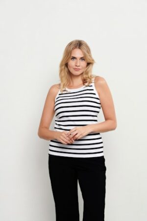 Top Selena Stripe Black - &Co Woman