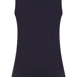 Top Mouwloos Dark Blue Lace met kant Travelstof - Mi Piace