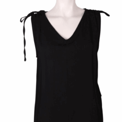 Top Donna Crincle Black - Bindi