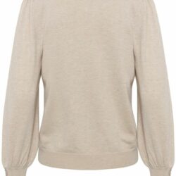 Trui KAlizza Round Neck Buttons Feather Grey Melange - Kaffe