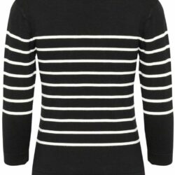 Trui KAlizza Round Neck Buttons Black Deep - Kaffe