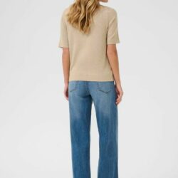 Trui KAlizza Boatneck Solid Chalk - Kaffe