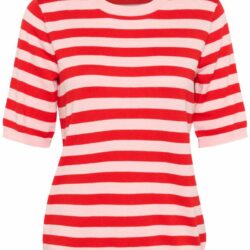 Trui KAlizza Striped Knit Lotus/True Red - Kaffe