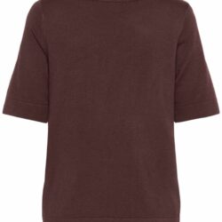 Trui KAlizza Boatneck Solid Fudge - Kaffe