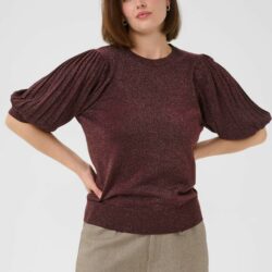 Trui KAregina Pleat Fudge - Kaffe