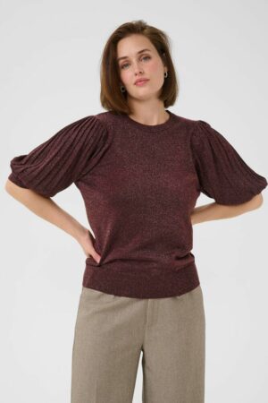 Trui KAregina Pleat Fudge - Kaffe