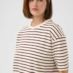 Top KAwinny 1/2 Sleeve T-shirt White/Fudge - Kaffe