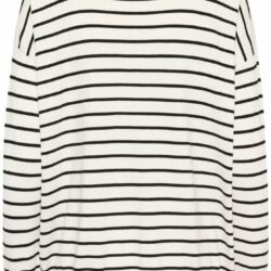 Trui KAlizza Boatneck Chalk/Black Stripe - Kaffe