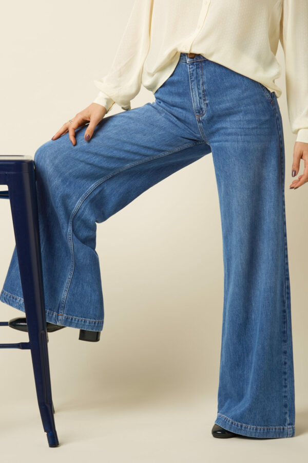 King Louie Peppa Pants Stone Denim – Blue Tint Stijlvol, tijdloos en comfortabel