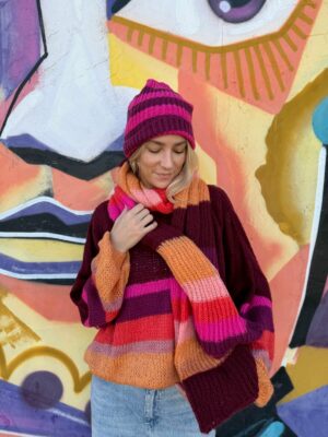 Trui Stripe Pull MH Combi Pink - Bindi