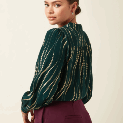 Blouse Bella Twirl - Pine Green - King Louie