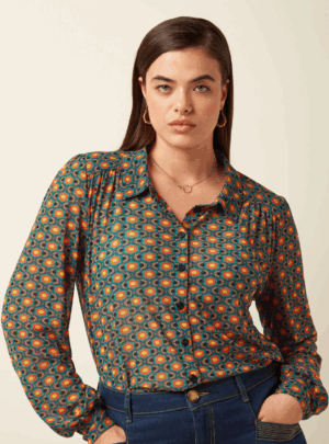 Blouse Carina Duper Mesh - Multi Color - King Louie