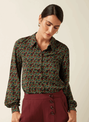 Blouse Maisie Mirth Jersey - Rhubarb Red- King Louie
