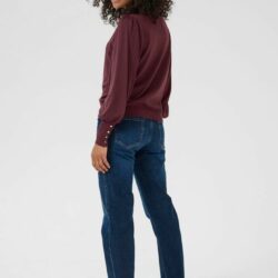 Trui KAlizza Round Neck Buttons Windsor Wine - Kaffe