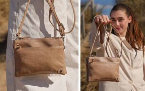 Camel Crossbody en schoudertasje Gent - I'm Dutch