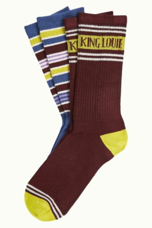 Sokken 2-Pack Logo - Porto Red - King Louie