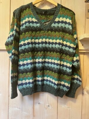 Trui Alpine Pull Jacquard Combi Green - Bindi