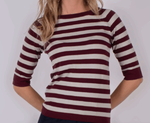 Trui Moscow Stripe Viscose - The Clothed Premium Basics