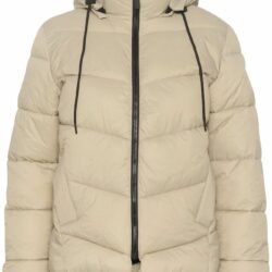 Winterjas KAsuzanne kort model- Feather Gray - Kaffe