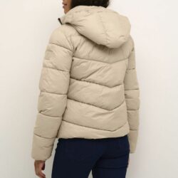 Winterjas KAsuzanne kort model- Feather Gray - Kaffe