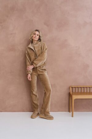 Broek Plared Dark Sand - Maicazz