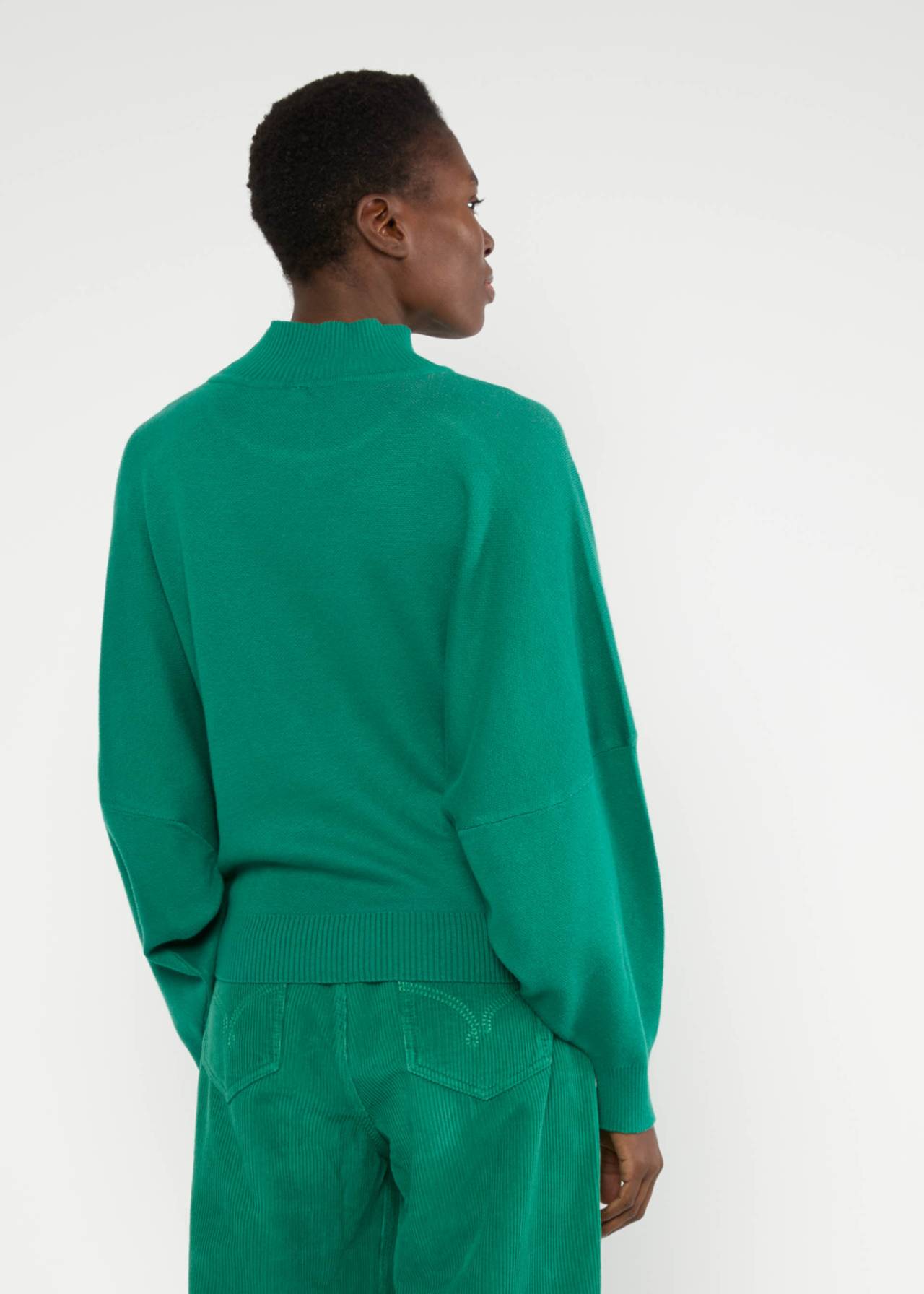 Trui Diamond Loom Egg - Chunky Pullover Green - Blutsgeschwister