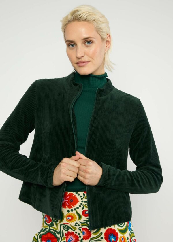 Zip Jacket Jolly Zip Up- Fine Needle Green - Blutsgeschwister