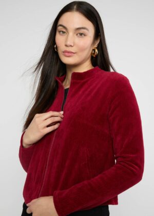 Zip Jacket Jolly Zip Up- Fine Needle Red - Blutsgeschwister