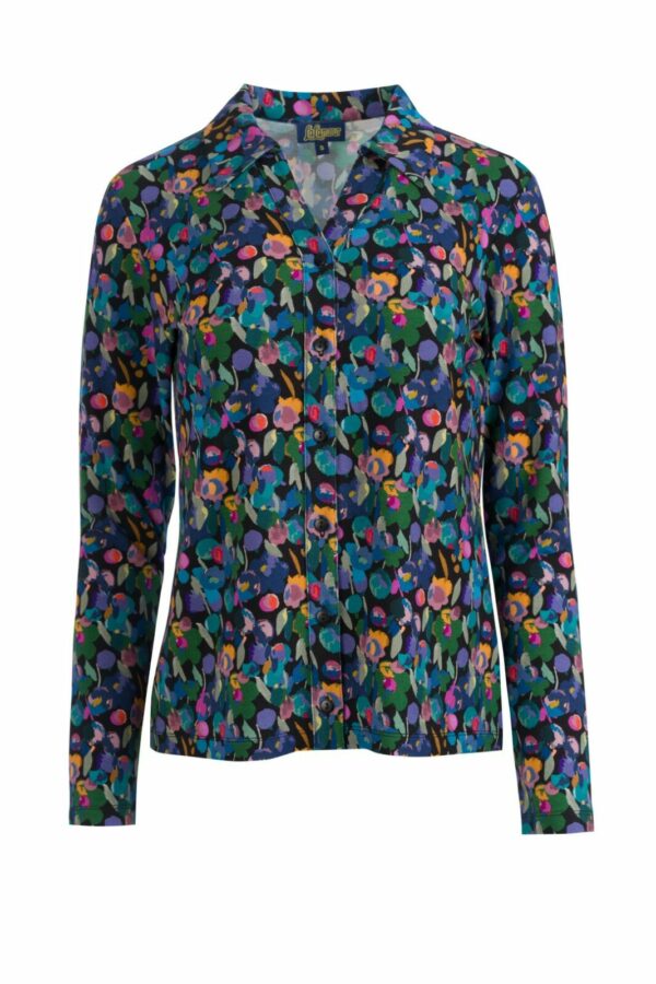 Anna Blouse Long Sleeve LAWI2522 - Color Splash - LaLamour