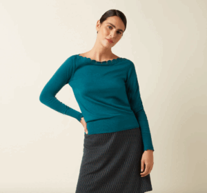 Trui Audrey Top Cocoon - Spruced Green - King Louie