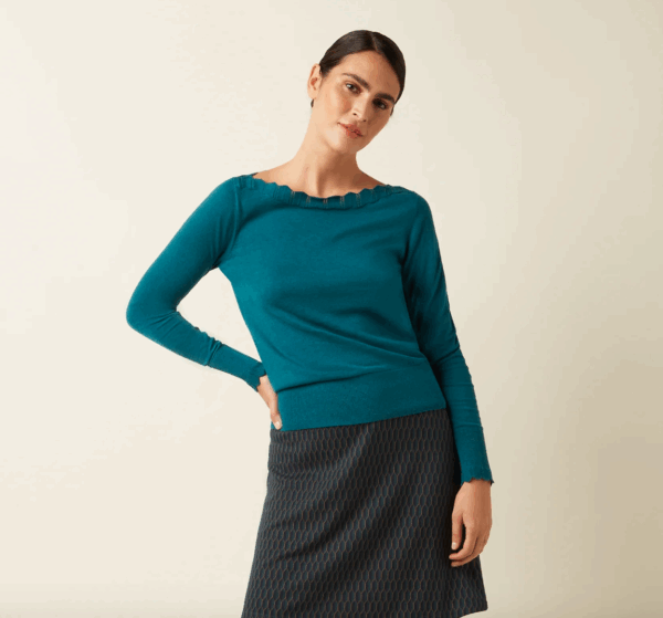 Trui Audrey Top Cocoon - Spruced Green - King Louie