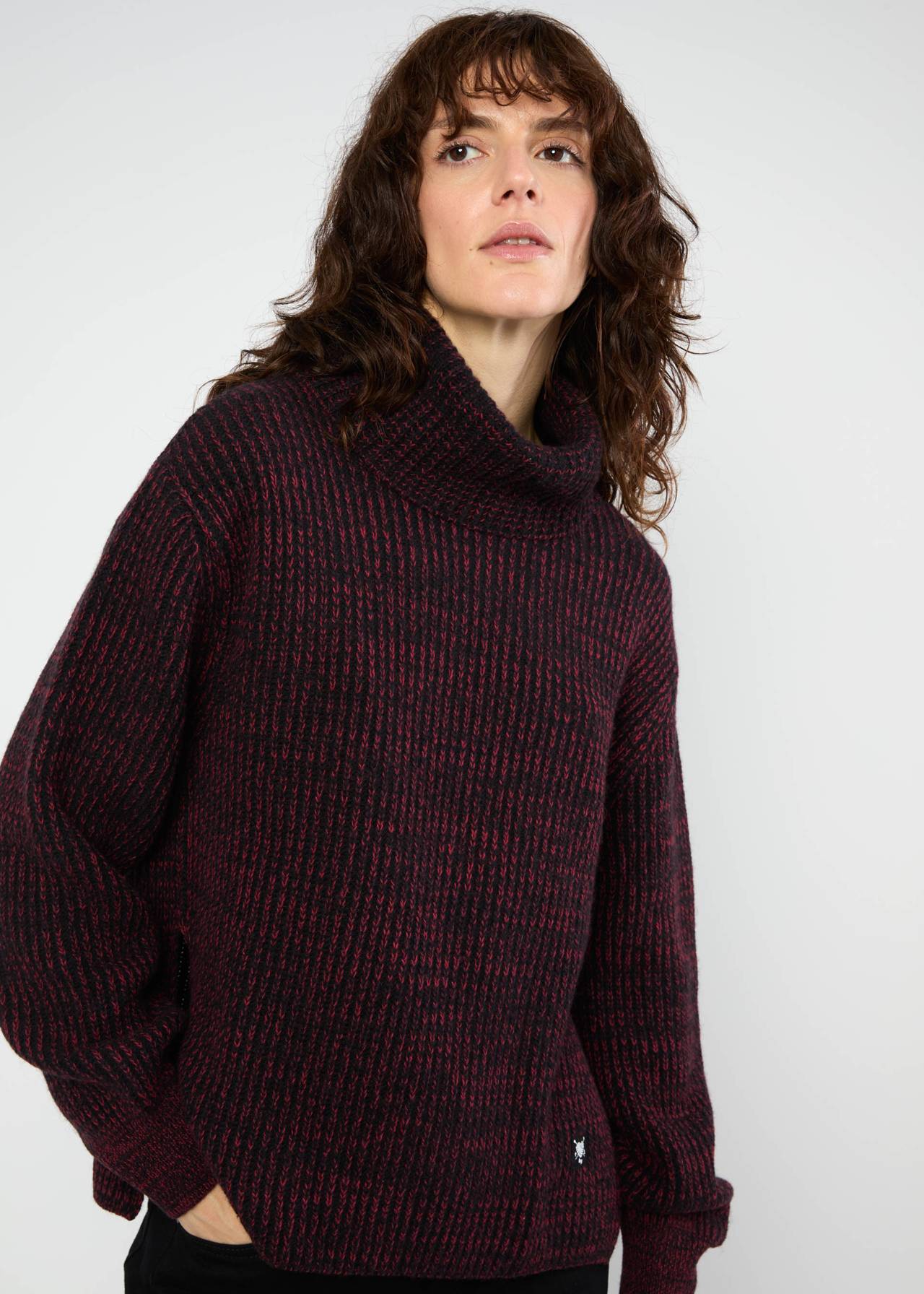 Trui Winter Jumper Heritage Hug - Star Rain Knit Black - Blutsgeschwister