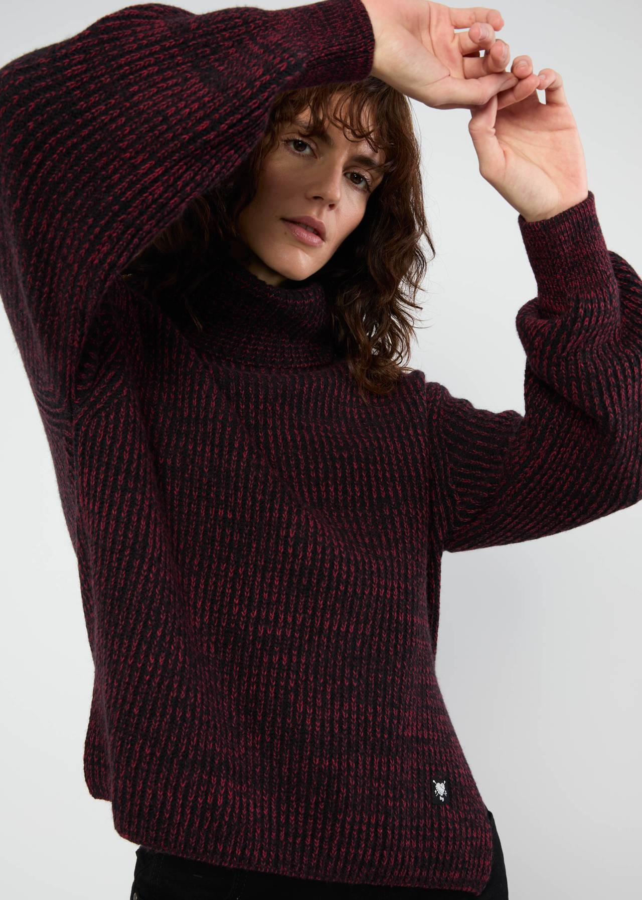 Trui Winter Jumper Heritage Hug - Star Rain Knit Black - Blutsgeschwister