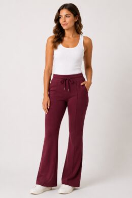 Broek Sweat Broek 20200103 - Burgundy - Mi Piace
