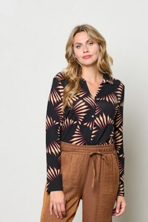 Blouse Vayen Graphic - Black Multi - &Co Woman