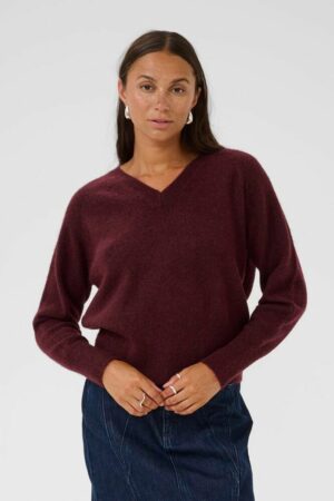 Trui KAniel V-Hals - Windsor Wine - Kaffe