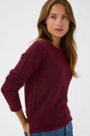 Trui KAniel Ronde Hals - Windsor Wine - Kaffe